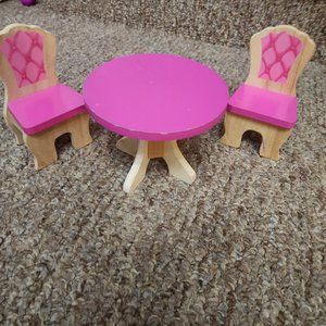 Barbie table and chairs